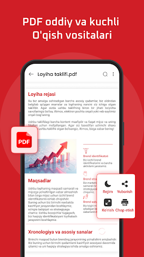 Hujjat o'quvchi: PDF, DOC, PPT